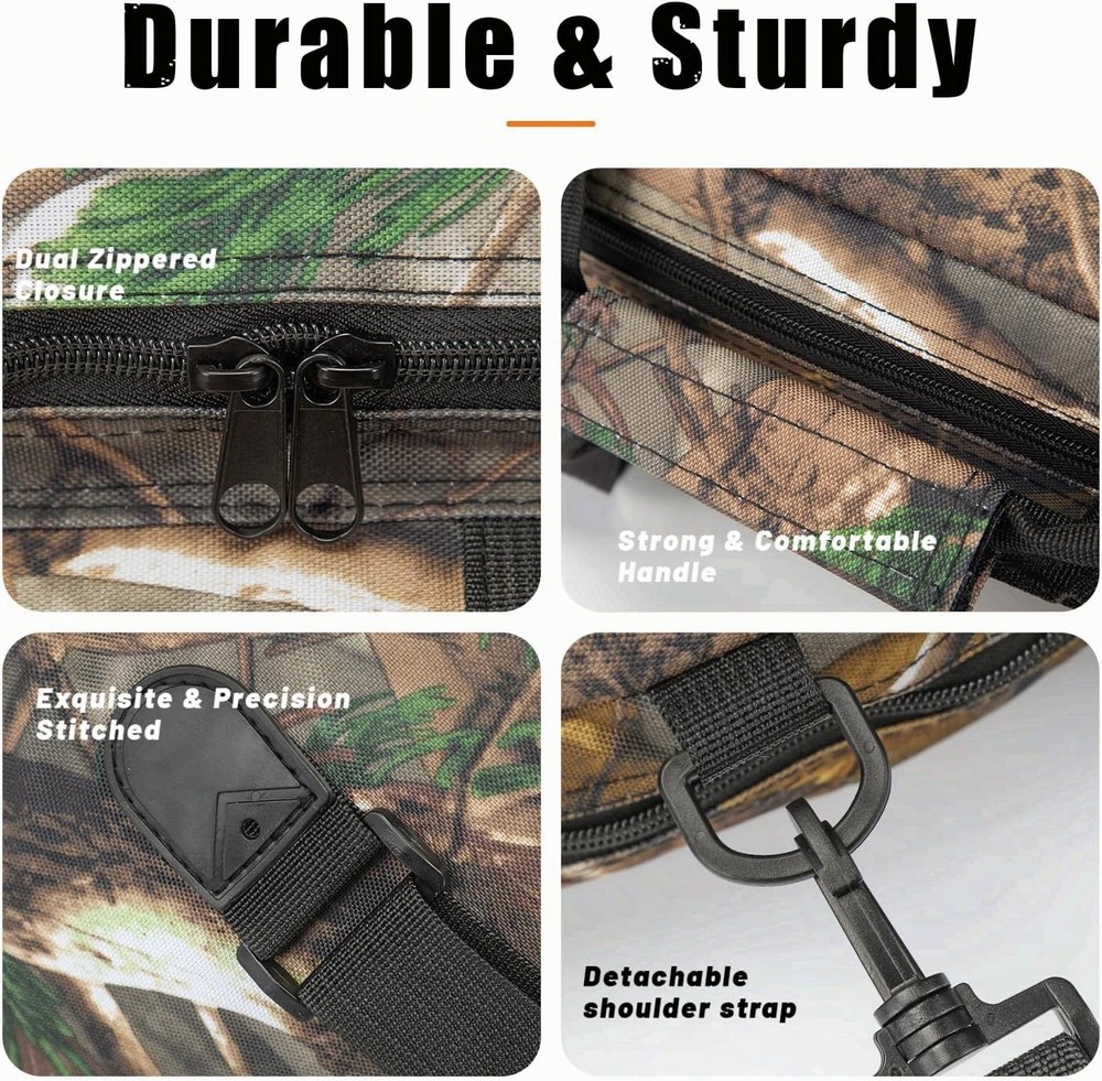 Compound Bow Case Soft Light-Weight Bow Bag with Arrow Pocket and Backpack Strap