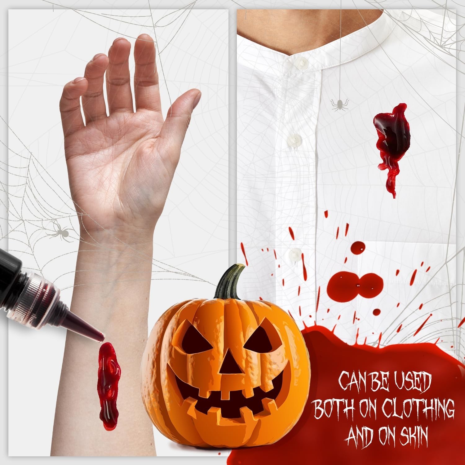 Premium Fake Blood 0.88Oz I Realistic Halloween Blood Makeup I Vampire Blood for