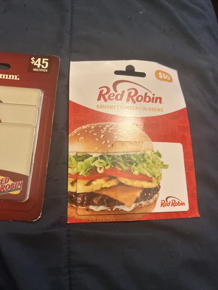 RED ROBIN $95 In Gift Card Value New
