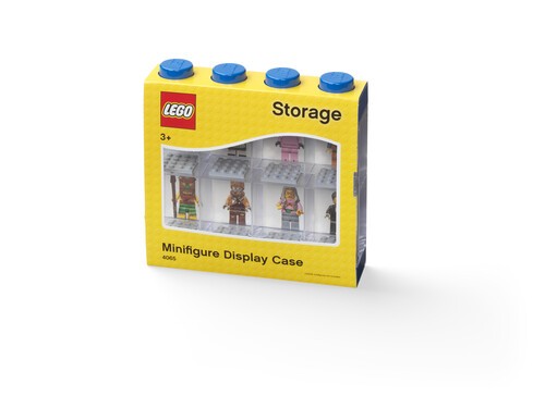 LEGO Minifigure Stackable Display Case 8, Blue [New Toy] Blue, Brick