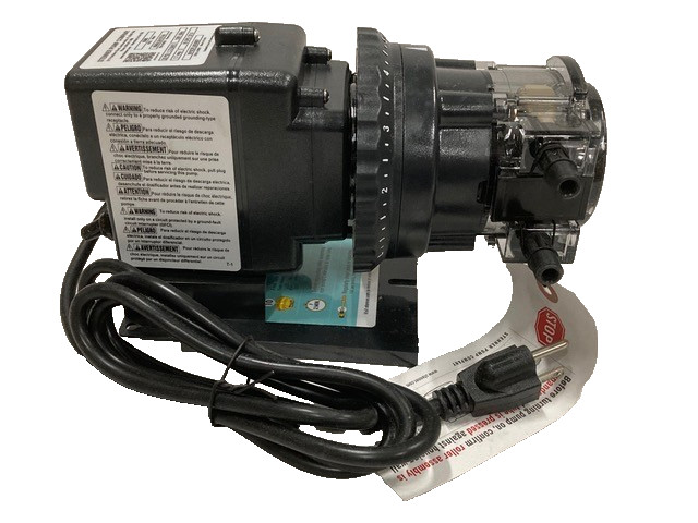 Stenner Metering Pump, Water Treatment, Adjustable Flow Control, 85M5