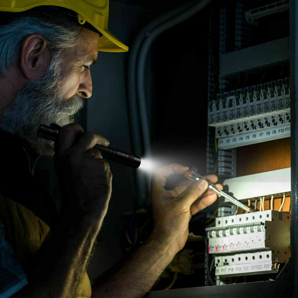 2x Mini Super Bright Small LED Torch Tiny Pen Light Camping Tactical Flashlight