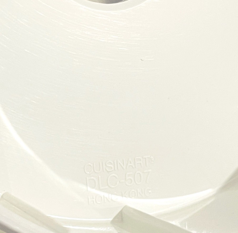 Cuisinart Little Pro Plus Processor Replacement Part White Bowl Chute DLC 507