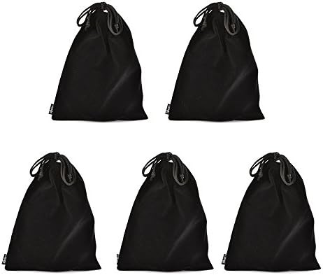 5 Piece Drawstring Headphone Travel Bag