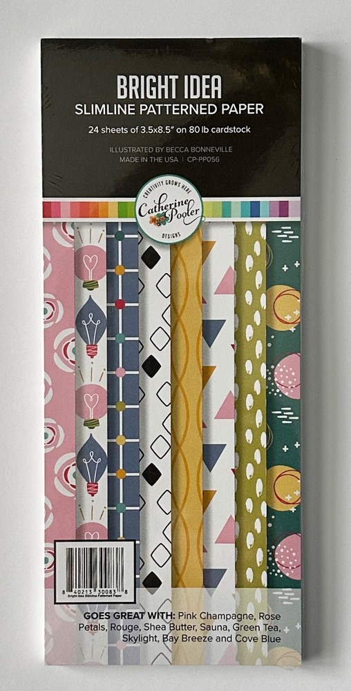 Catherine Pooler BRIGHT IDEA Slimline Paper Pack, New