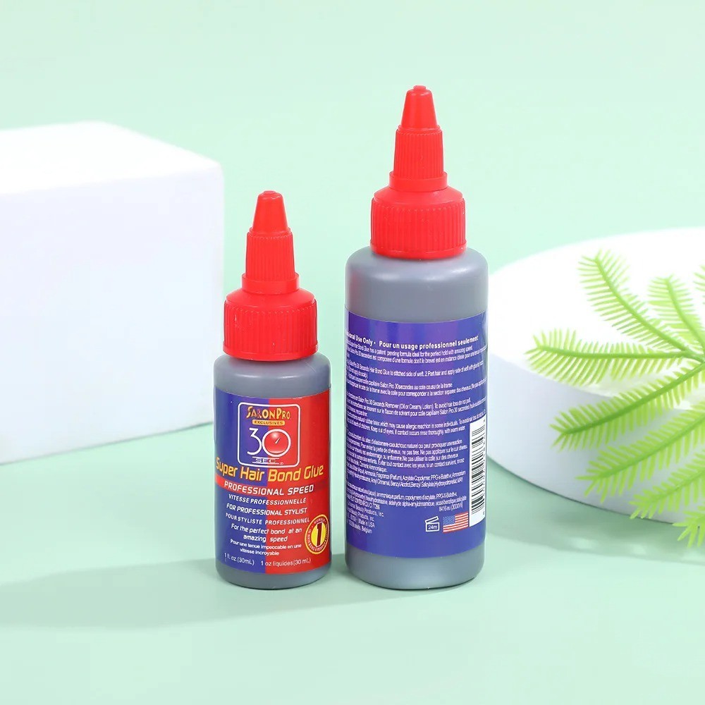 SALON PRO 30 SEC SUPER HAIR BOND GLUE BLACK LACE WIG/WEAVE ADHESIVE