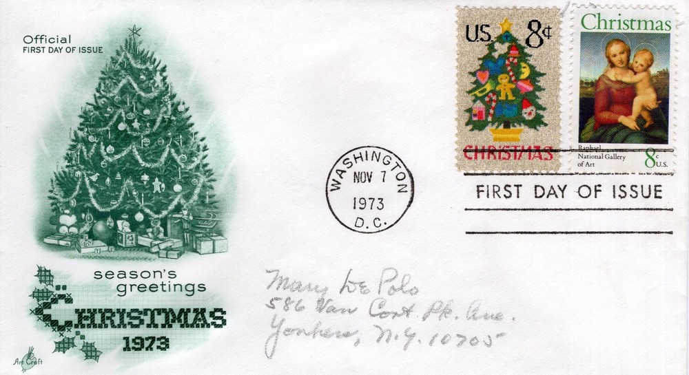 SEASON'S  GREETINGS - CHRISTMAS  - 1973 - DC2934