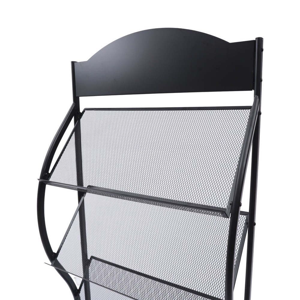 Book Shelf Rack Floor Multi-layer Storage Display Rack Newspaper Comic Display