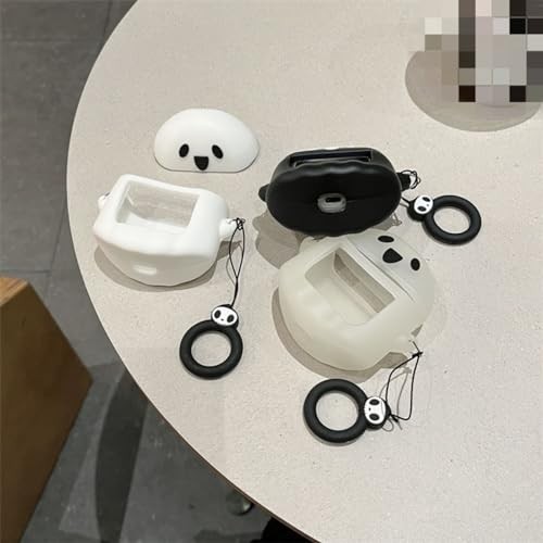 SKPY 3D Cute Cartoon Ghost Design Rugged Shockproof Case Compatible with Black