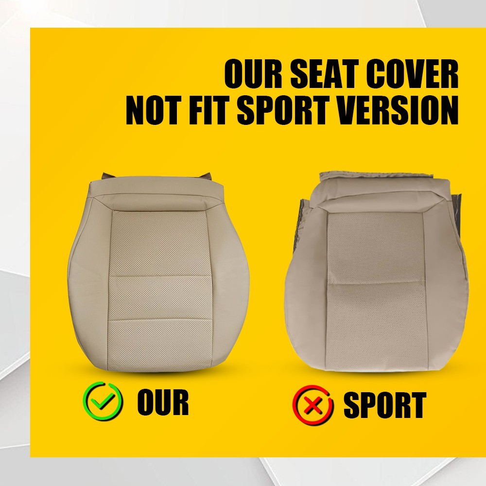 Fits 2008-15 Mercedes Benz GLK250 GLK350 Driver Bottom Leather Seat Cover Tan EK