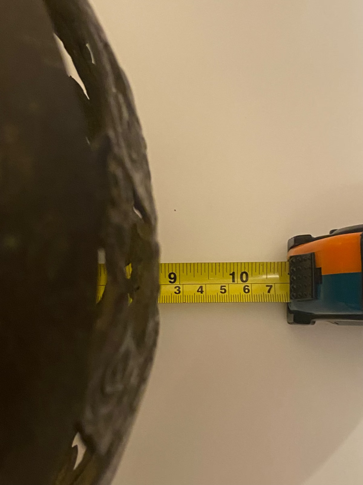 Antique Chinese Qing Dynasty Openwork Bronze with Dragon & Clouds 9” 4lbs c.1900