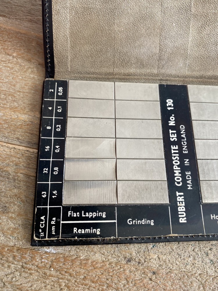 Surface Roughness Comparison Composite Pocket Set No 130 by Rubert & Co England