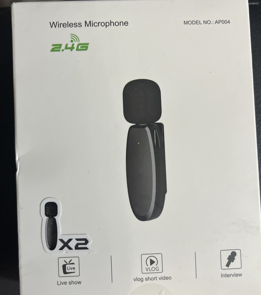 Microphone for iPhone,Professional Wireless Lavalier Microphone, Mini Clip on