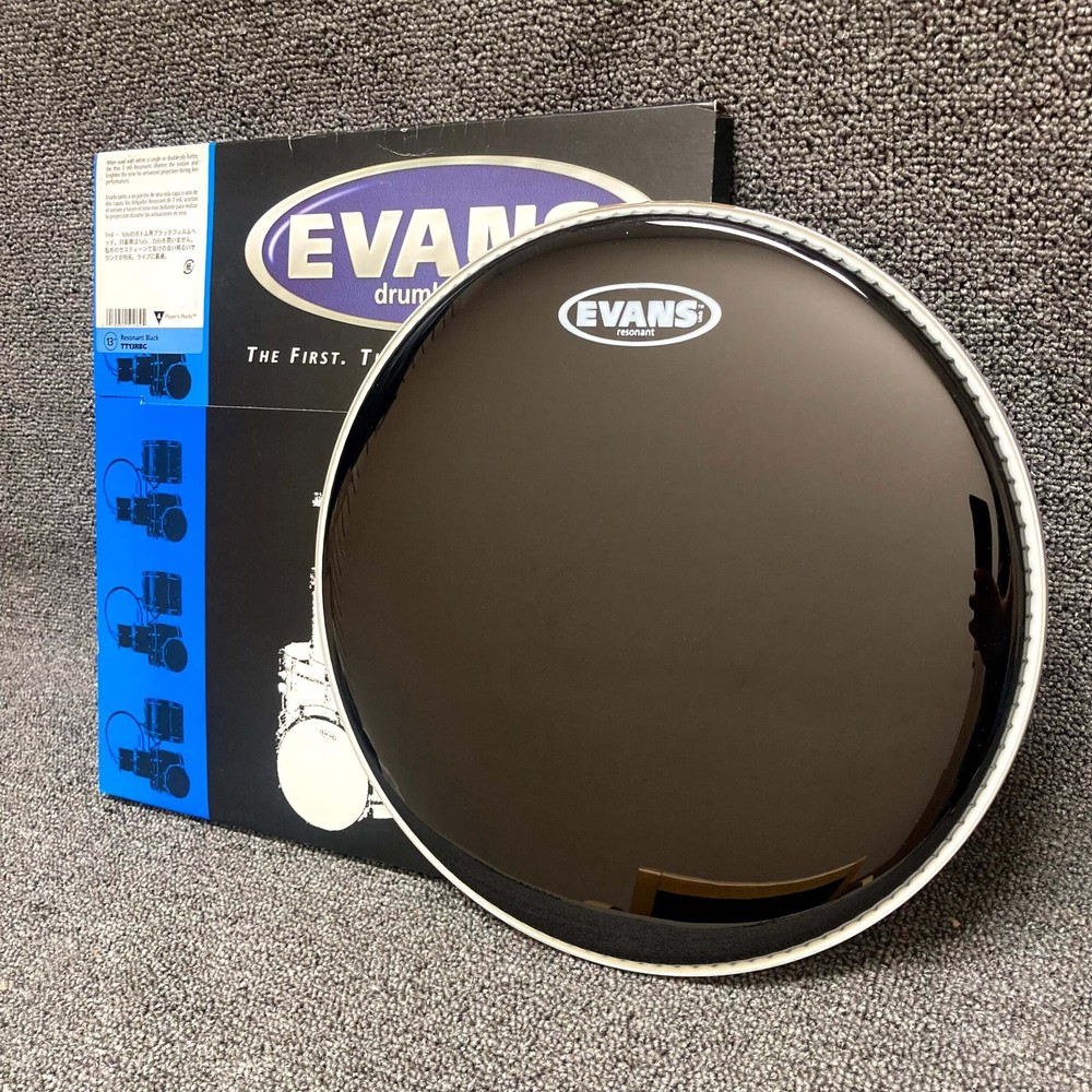 NOS Evans 13" Extra Thin Resonant Black Drum Head TT13RBG