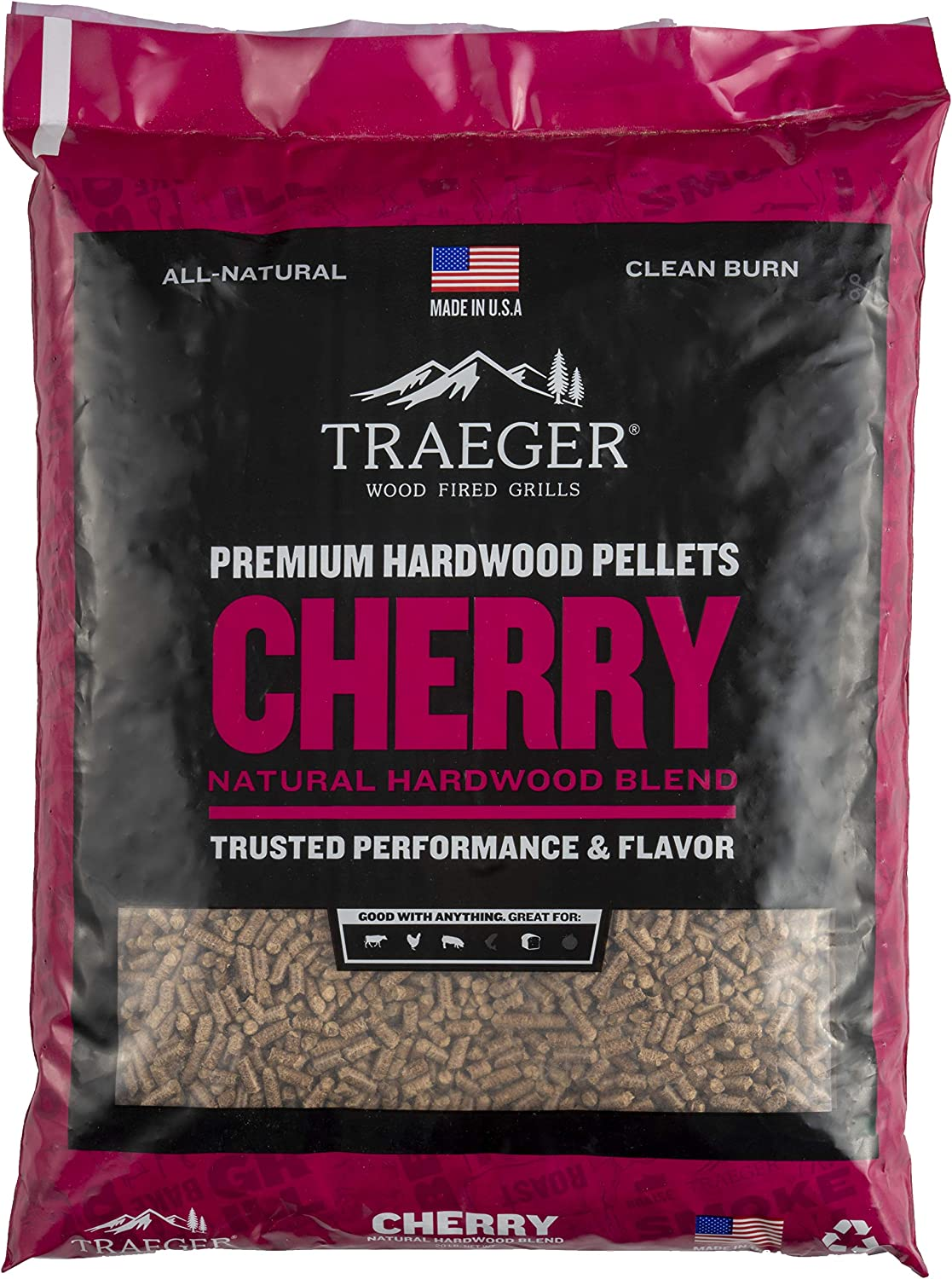 Traeger Grills Signature Blend 100% All-Natural Wood Pellets for Smokers / Grill