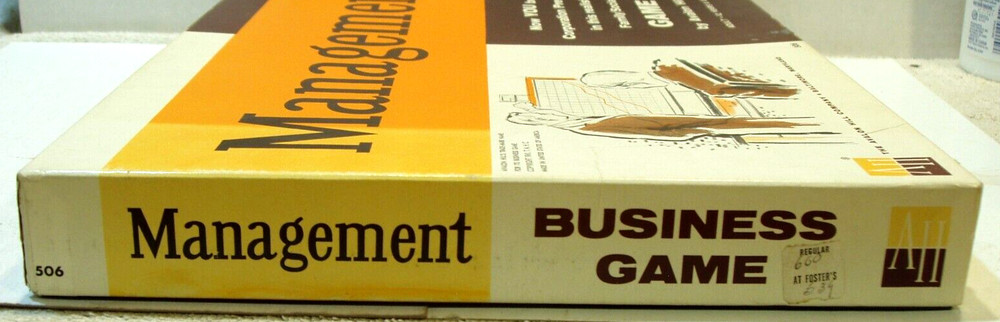 Management Board Game © 1961, Avalon Hill #506