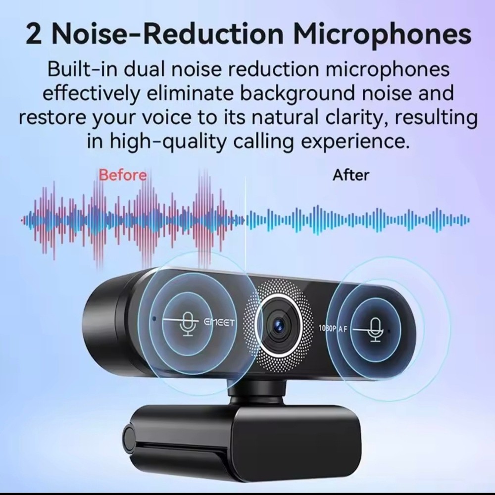 Webcam 1440P/4K Web Camera 1080P C60E Autofocus USB Computer Camera for Life