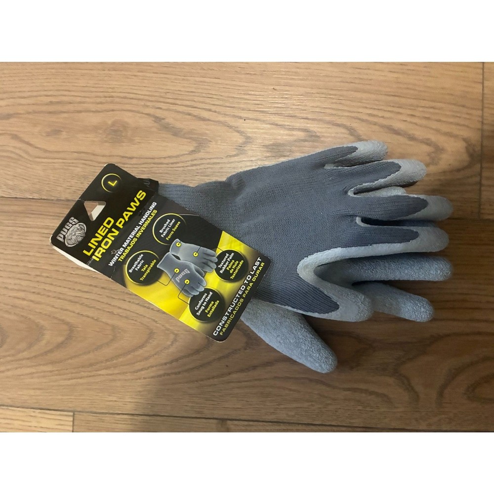 3 Pack Work Gloves XL Touchscreen Lined Iron Paws Pugs Circle K Bundle
