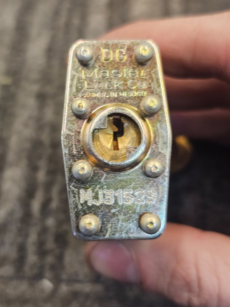 (QTY 3) Master Lock DG Padlock US Keyed Different Hardened