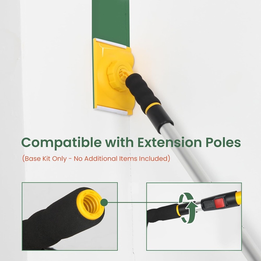 Paint Edger, 360° Rotation Handle Paint Edger Trimmer with 5pcs Replace Pads