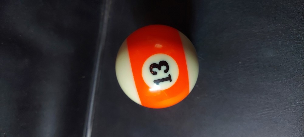 Vintage Billiard Pool Ball  # 13