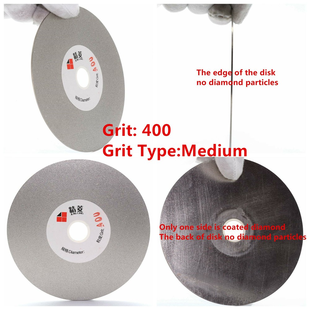 4" inch Diamond Grinding Disc Abrasive Flat Lap Disk 400 Grit for Angle Grinder