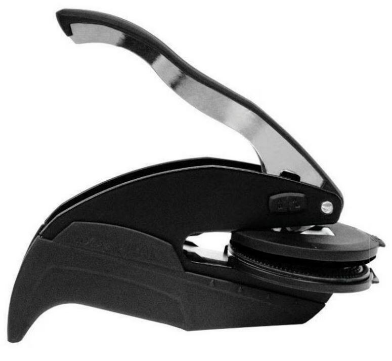 Custom Round Hand held Embosser-Custom Designer Embosser-Ex Libris Embosser