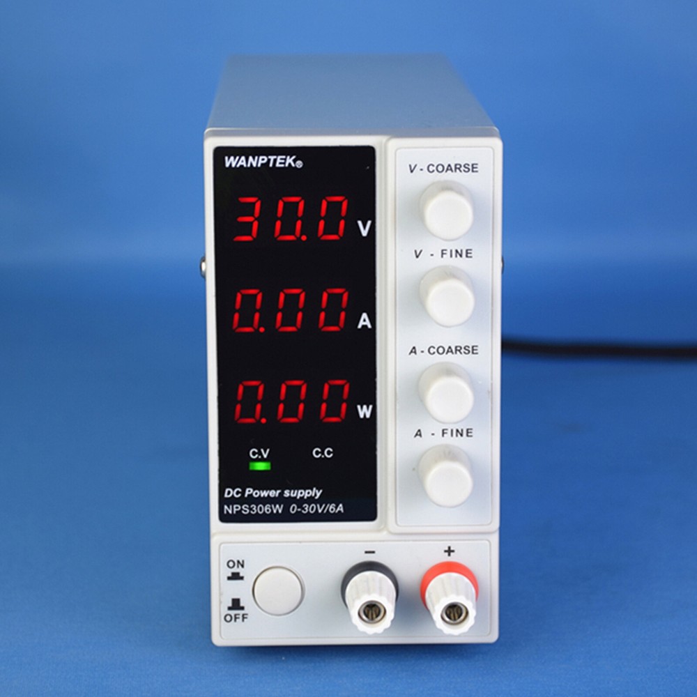 0-30V 0-10A Lab DC Bench Power Supply Variable Adjustable Power Supply