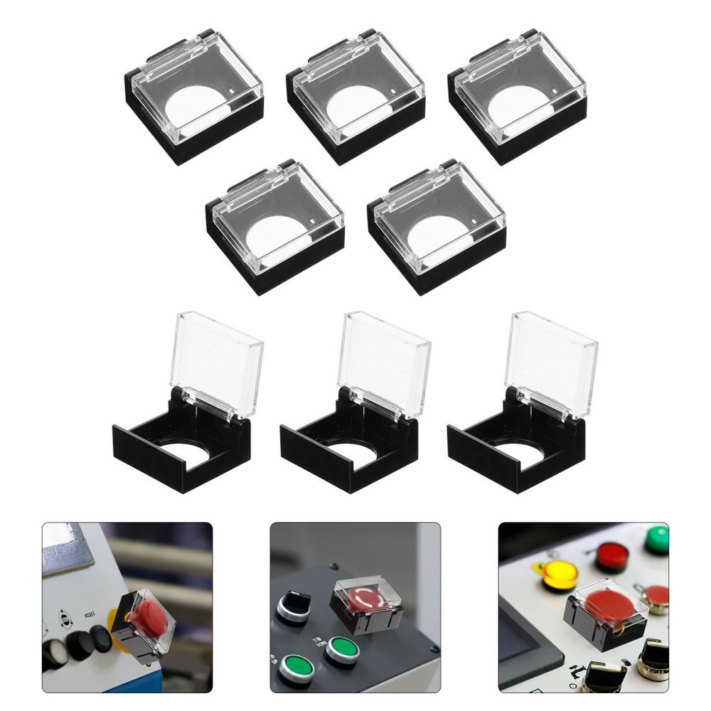 10pcs Push Button Covers Safety Covers Push Guard Plastic Protectors