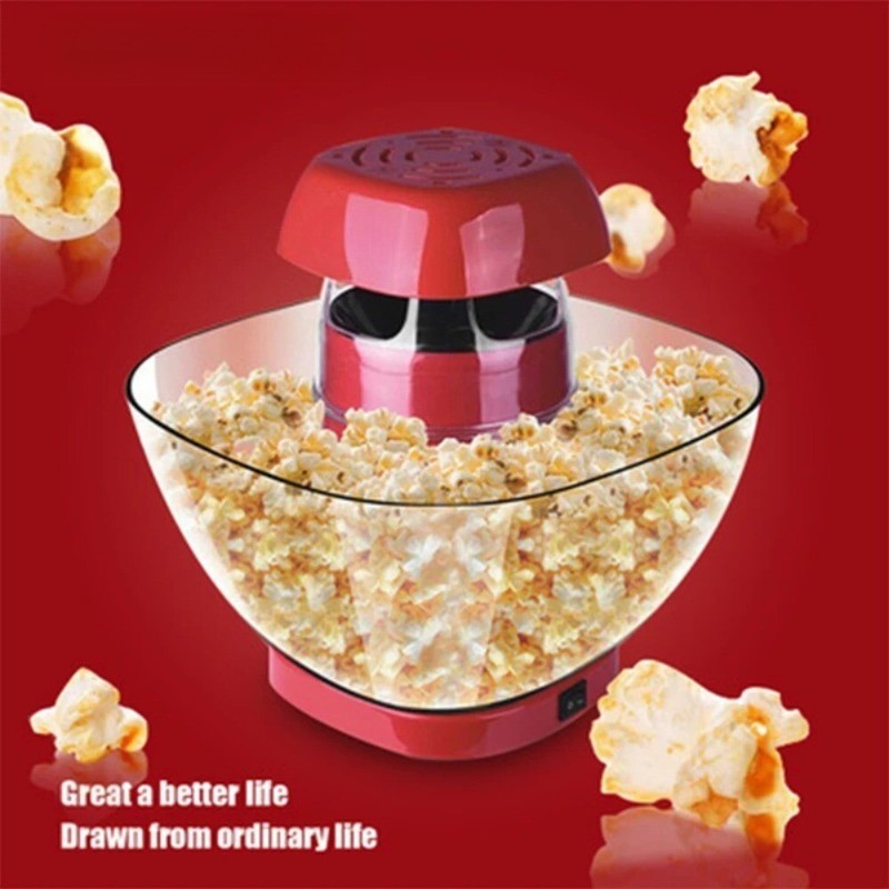 Home-Use Small Mini Fully Automatic Retro Butterfly-Style Popcorn Maker