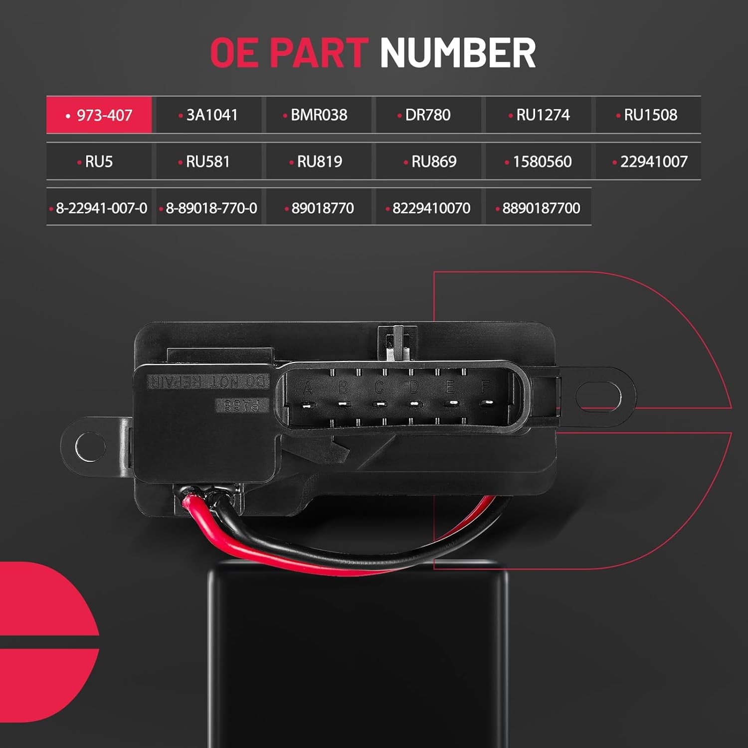 FOR Chevy Express Heater Blower Motor Resistor Kit 973-407 1580560 229410