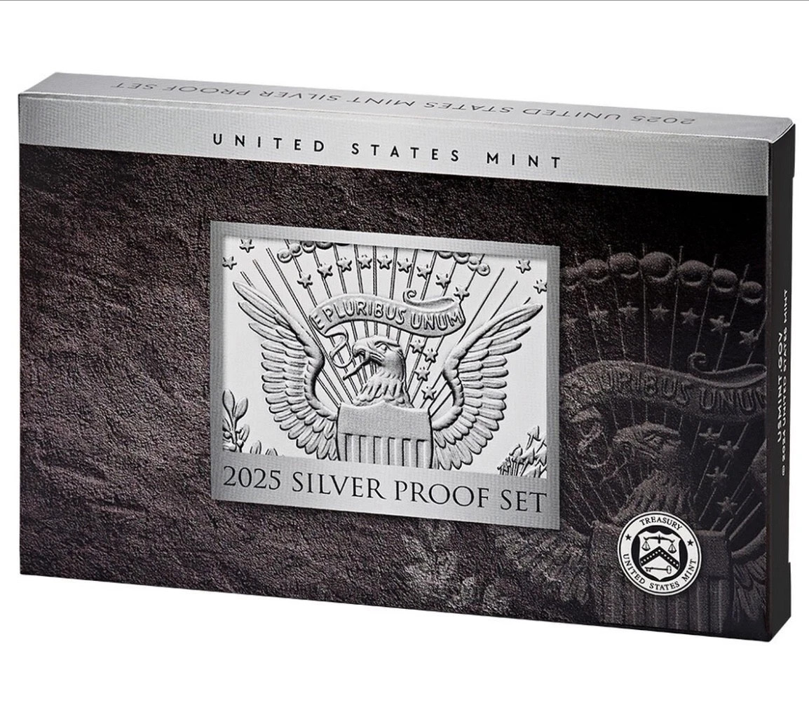 IN-HAND 2025 S US Mint Silver Proof Set - 10 Coins w/ Box & COA 25RH , W/ Penny