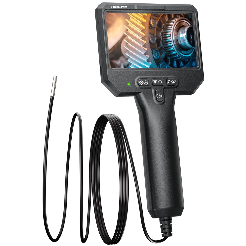 3.9mm HD Endoscope Camera, 1920P Industrial Borescope, 5FT Cable, IP67