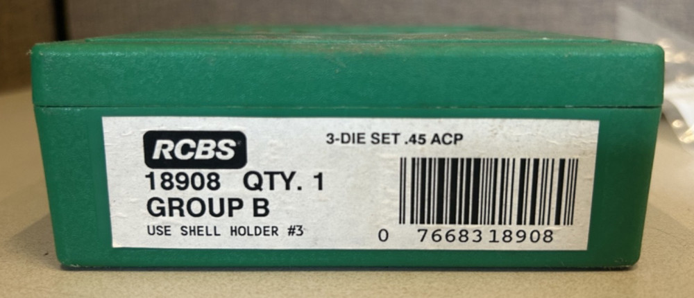 RCBS Group B Die Set .45 ACP 18908