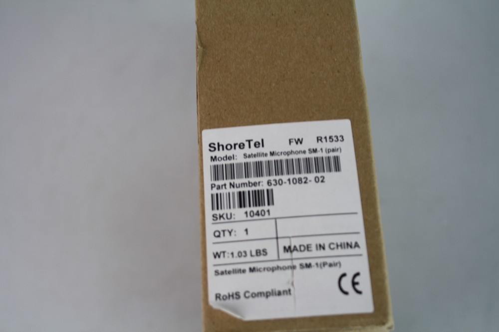 ShoreTel Satellite External Microphones Model: SM-1 Rev: 1 (pair)