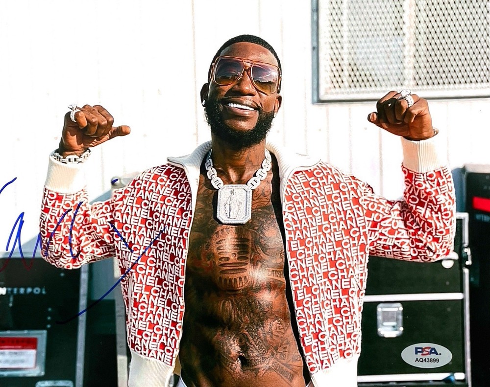 GUCCI MANE, BRICK SQUAD SIGNED AUTOGRAPH AUTO 8X10 PHOTO PSA/DNA COA