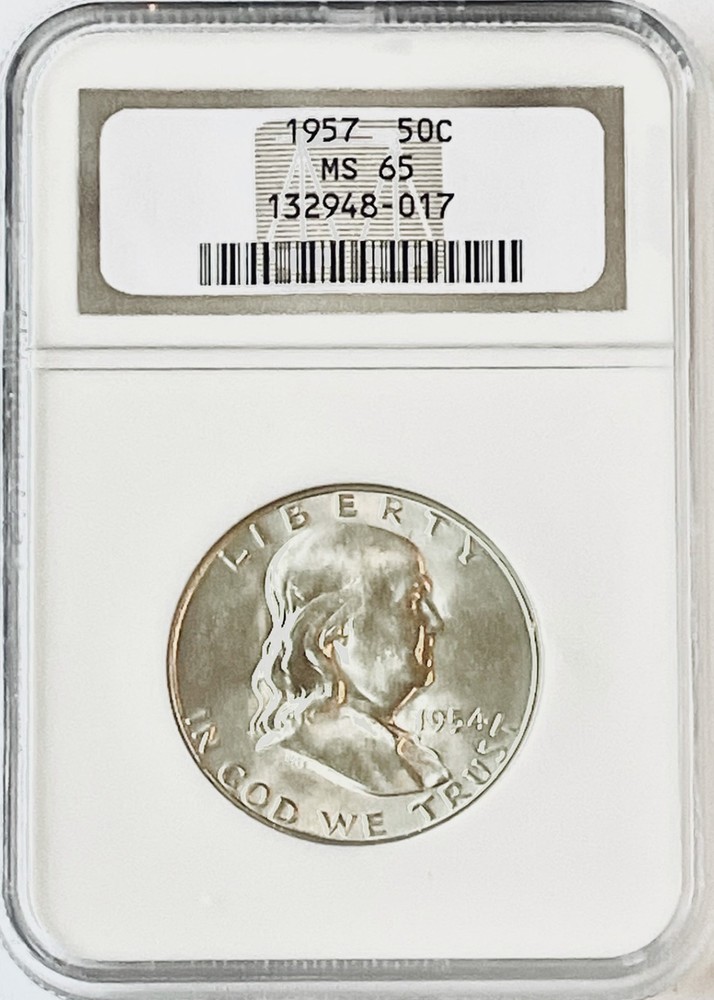 1957 Franklin Half Dollar, MS65 NGC