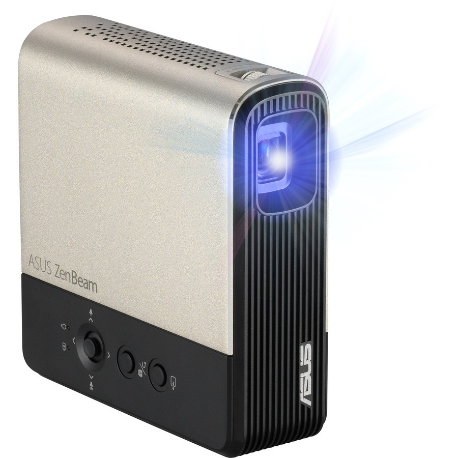 Asus ZenBeam E2 DLP Projector - 16:9 - Ceiling Mountable - Black, Gold