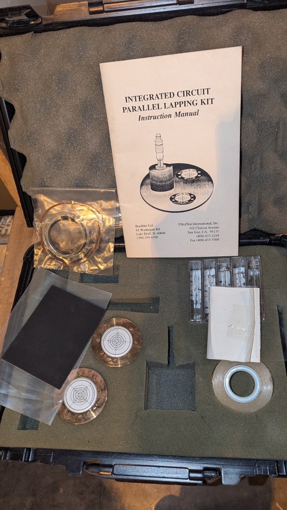 Buehler 60-5120 Integrated Circuit Parallel Lapping Kit INCOMPLETE