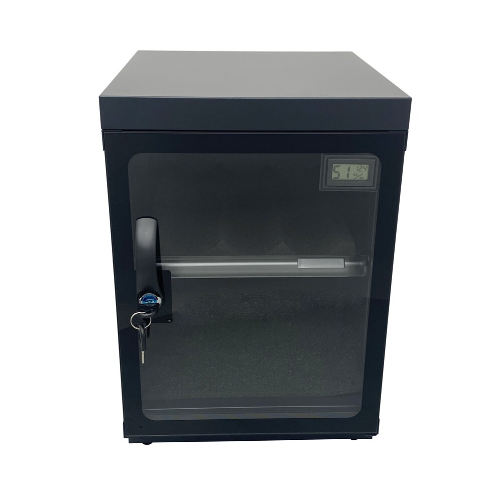 30L Digital Display Camera Dehumidify Storage Cabinet with Lock & Keys Two Layer