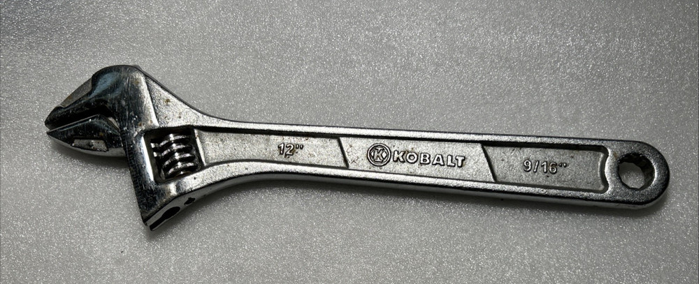 Kobalt 12 Inch Adjustable Wrench USED
