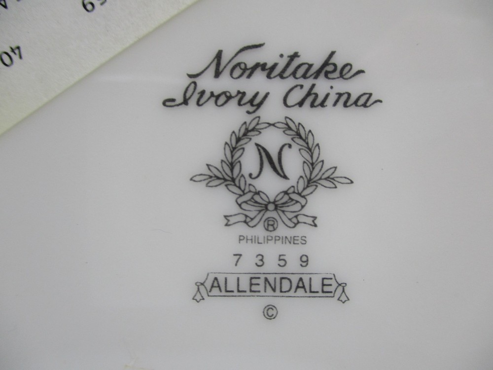 NORITAKE ALLENDALE - 2 BREAD & BUTTER PLATES - 7" 0304D