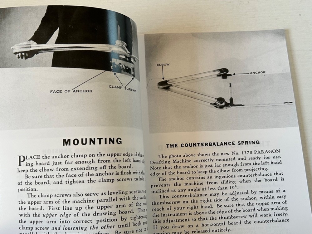 Drafting User Manual K&E PARAGON FULL SIZE MACHINE.