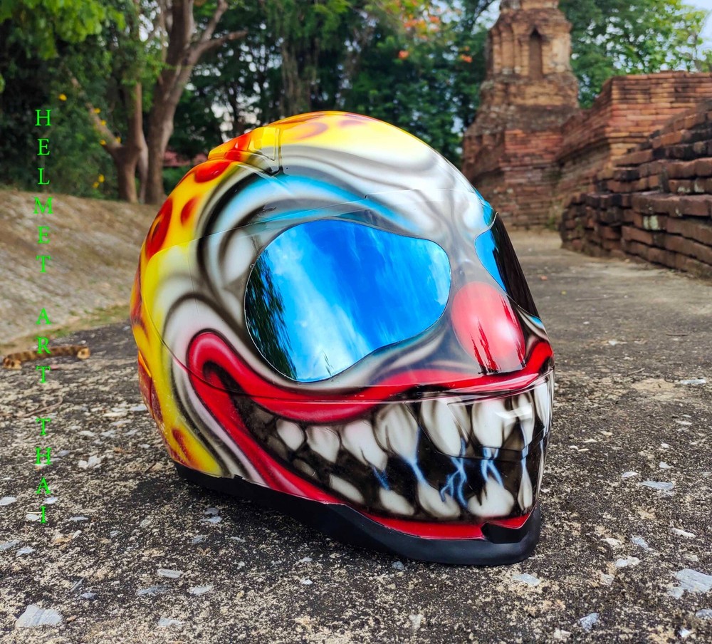 SCARY CLOWN Custom Motorcycle Helmet