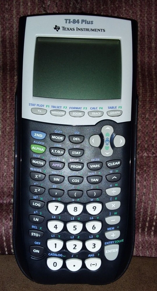 Texas Instruments TI-84 Plus Graphing Calculator, Black-Pre Owned