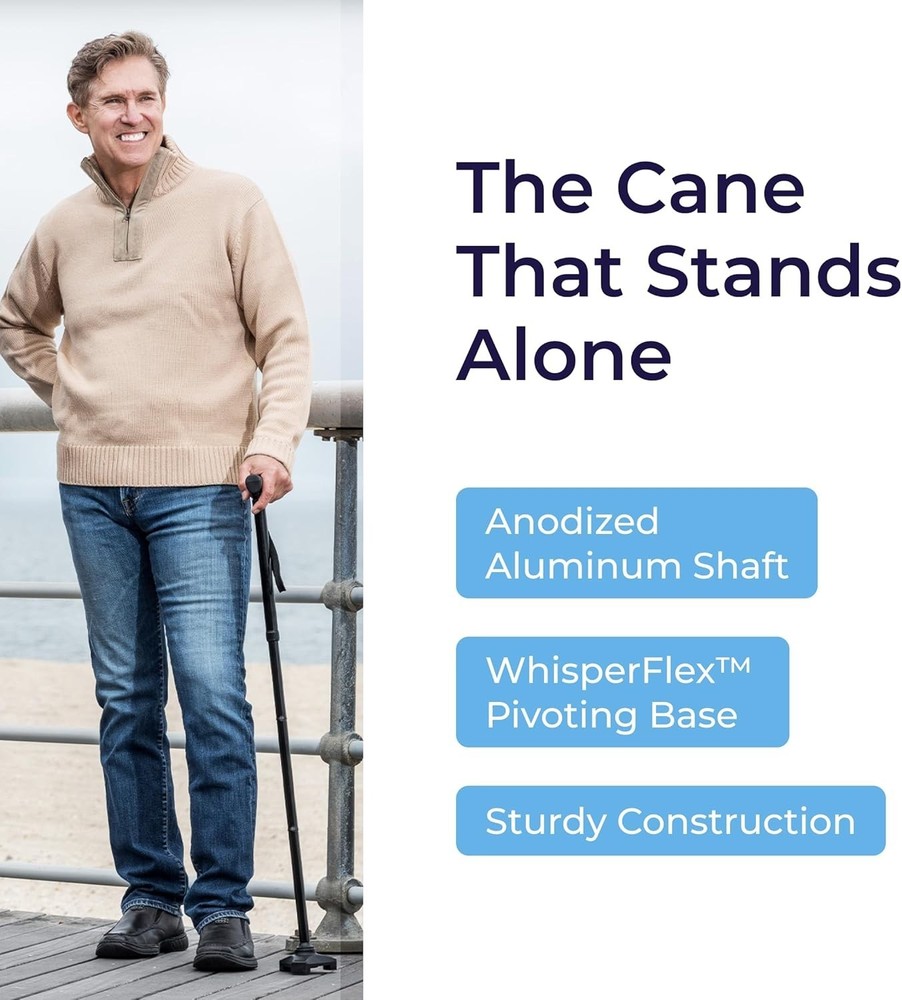 Foldable Walking Cane with T Handle