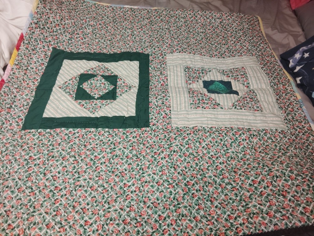 Handmade Quilt Throw Size 36" X 36"