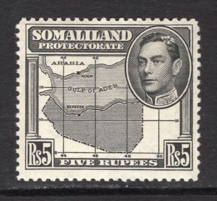 M19775 Somaliland Protectorate 1938 SG104 - 5R black