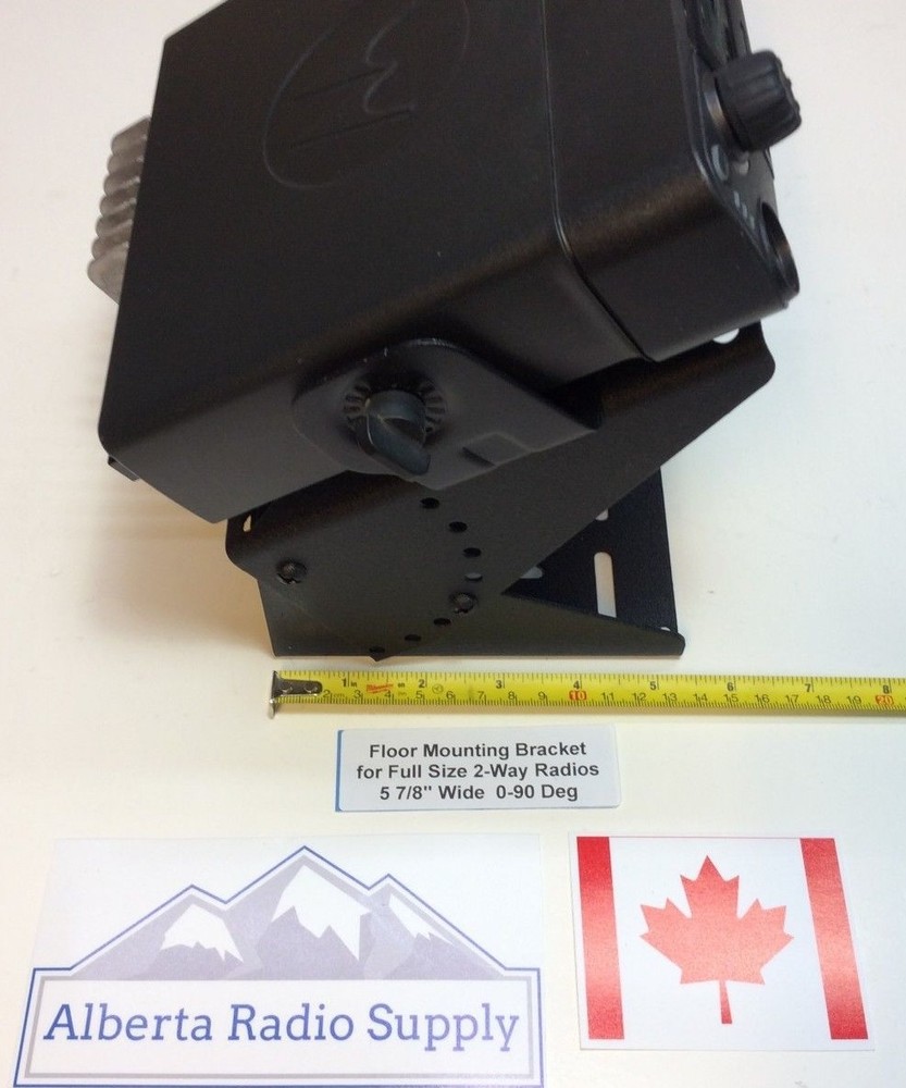 2-Way Radio Floor Mounting Bracket - Large size Universal Hole Pattern