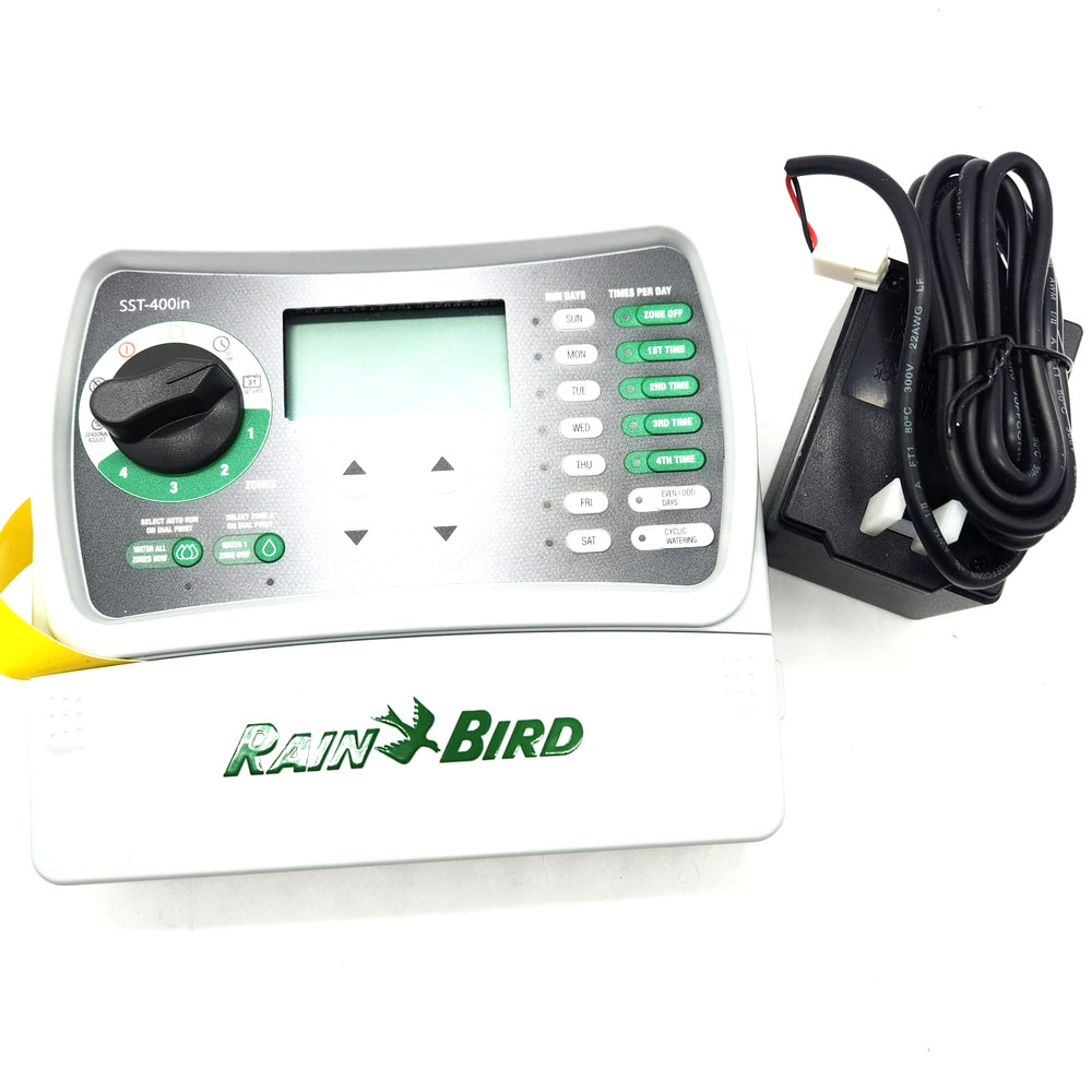 Rain Bird SST400IN Indoor Sprinkler Timer 4Zone Controller New Easy Set Irrigati